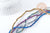 Perles toupies en verre coloré 4x4.5mm, x1 fil de 45cm (G9050)