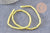 Perles tube jade naturel jaune, perle pierre naturel,13mm, 30 perles, fil de 40cm, x1 (G4161)