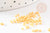 Perles tube jaune opaque façon Delica miyuki 1.5-2mm, x1 sachet de 8gr (G9161)