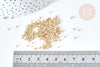 Perles tube or clair métallisé mat façon Delica miyuki, x1 Sachet 8g (G7777)