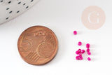 Perles tube rose foncé opaque façon Delica miyuki 1.5-2mm, x1 sachet de 8gr (G9165)