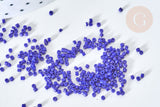 Perles tube verre bleu roi façon Delica miyuki, x1 sachet de 8g (G7769)