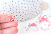 Perles tube verre rose clair façon Delica miyuki, x1 sachet de 8g (G7775)