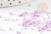 Perles tube violet clair opaque façon Delica miyuki 1.5-2mm, x1 sachet de 8gr (G9167)