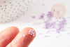 Perles tube violet clair opaque façon Delica miyuki 1.5-2mm, x1 sachet de 8gr (G9167)