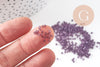 Perles tube violet façon Delica miyuki 1.5mm, x1 Sachet 8g (G10925)