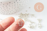 Petite perle de rocaille argent 2.5mm, x20Gr (G2457)