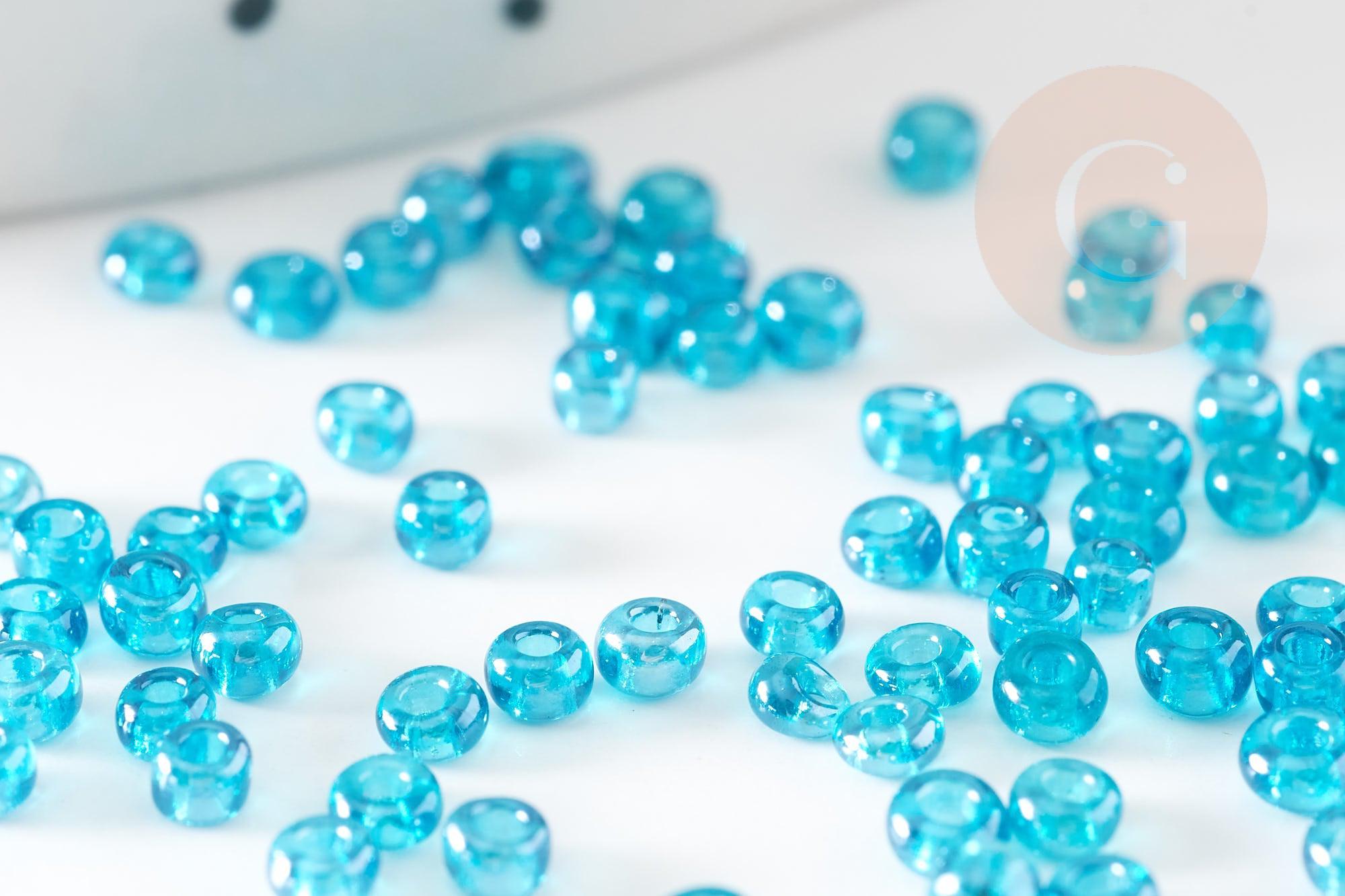 Lot de 60 perles de rocaille rondes de 3 mm - 1,2 kg - 8/0 Lot de 60 perles de rocaille rondes de 3 mm - 1,2 kg - 8/0