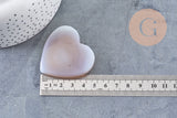 Pierre agate naturelle grise druze, agate naturelle roulée, pierre semi-precieuse, séance lithothérapie, 35-50mm, x1 G5653