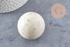 Pierre boule jade jaune naturel 47-50mm, pierre lithotthérapie décoration de la maison, x1 (G6705)