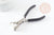 Pince à courber fabrication de bijoux acier support rose, pince courbante bijouterie, bijouterie, x1 G6313