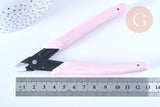 Pince coupante haute précision rose pour fabrication de bijoux, x1 (G5597)