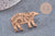 Pin’s Broche oiseau renard ours cœur bois 40mm, x1 (G11007)