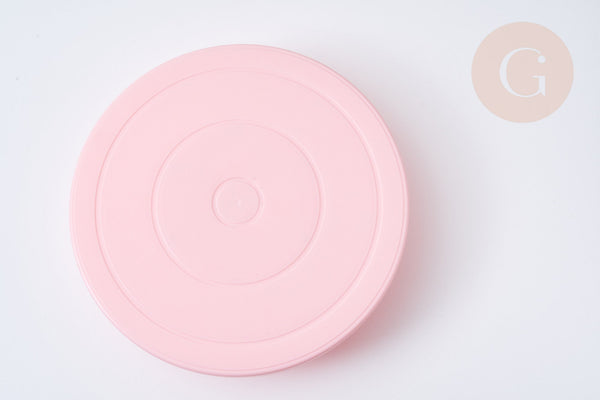 Plateau tournant à gâteau rotatif silicone rose 276x67.5mm, accessoire pâtisserie, plateau à gateau , x1 G7741