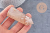 Pointe agate fleur naturelle roulée, agate fleur naturelle, pierre semi-precieuse, séance lithothérapie, x1 (G4864)
