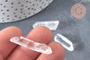 Pointe cristal de roche non percée 10-46mm, pierre brute, création bijoux,cristal, perle pierres, pierre naturelle, x1 G6842