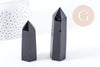Pointe obsidienne naturelle 34-100mm, x1 (G8966)