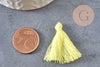 Pompon jaune coton 25-31mm, x5 (G2764)
