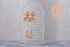 Présentoir boucles d'oreilles plexiglas arche personnalisable 110 emplacements 17.8cm, x1 G10103