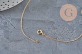 CollierChaine fine avec fermoir dorée gold-filled 45.7cm x1 (G2617)