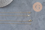 CollierChaine fine avec fermoir dorée gold-filled 45.7cm x1 (G2617)