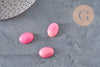 Natural pink tinted jade oval cabochon 18 x13mm, x1 (G2079)