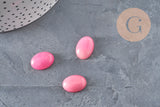 Natural pink tinted jade oval cabochon 18 x13mm, x1 (G2079)