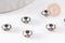 Rondelles gravées argent vieilli, perles dorées, perles intercalaires, 6.5mm, x20 (G1442)
