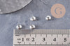 Rondelles laiton argenté 5mm, x20 ou x100 (G4619)