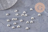 Rondelles laiton argenté 5mm, x20 ou x100 (G4619)