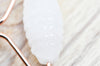 Rouleau de massage quartz rose naturel support or rose, un outil en pierre naturelle pour masser le visage, auto-massage, x1 G4514