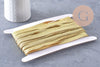 Ruban élastique doré ou argenté nylon 0.7mm, x1 mètre (G10336)