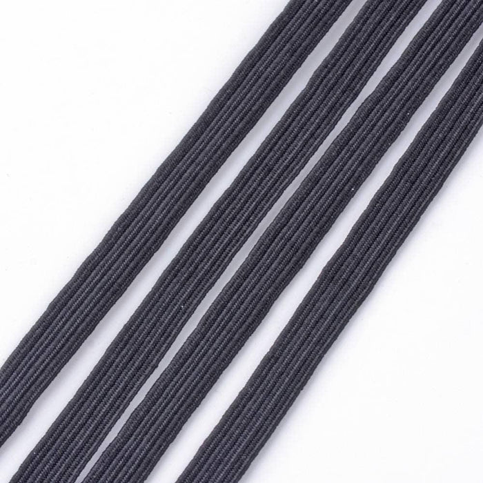 Ruban élastique noir, élastique couture, fabrication masque,élastique plat,10mm,mercerie couture, X 1Mètre G2152