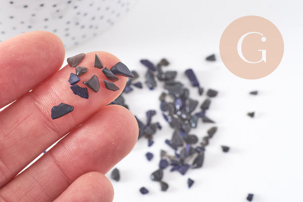 Sable chips pierre du soleil brute roulée 3-9mm non percé, x20gr (G0242)