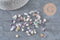 Sable chips pierre fluorite naturelle 5-10.5mm non percé, x20gr (G3498)