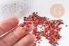 Sable chips pierre jaspe rouge naturel 2~12mm non percé, x20gr (G3502)