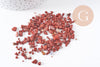 Sable chips pierre jaspe rouge naturel 2~12mm non percé, x20gr (G3502)