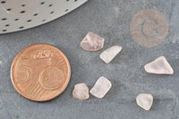 Sable chips pierre quartz rose naturel 5-10.5mm non percé, x20gr (G0241)