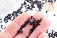 Sable chips pierre tourmaline noire 2-12mm non percé, x20gr (G5786)