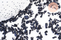 Sable chips pierre tourmaline noire 2-12mm non percé, x20gr (G5786)