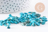 Sable chips pierre turquoise naturelle non percé, pépites (5-8mm) x20gr (G0237)