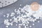 Sable pépite verre transparent irisé 1.5-3mm non percé, x10gr (G1969)