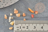 Sable pierre aventurine rouge naturelle 2~4mm non percé, x20gr (G0260)