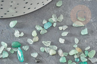 Sable pierre chips aventurine verte naturelle 2~8mm non percé, x20gr (G0229)