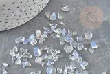Sable pierre chips opalite 4~12mm non percé,x20gr (G0232)