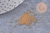 Sable verre doré 0.6mm non percé, x10gr (G1463)