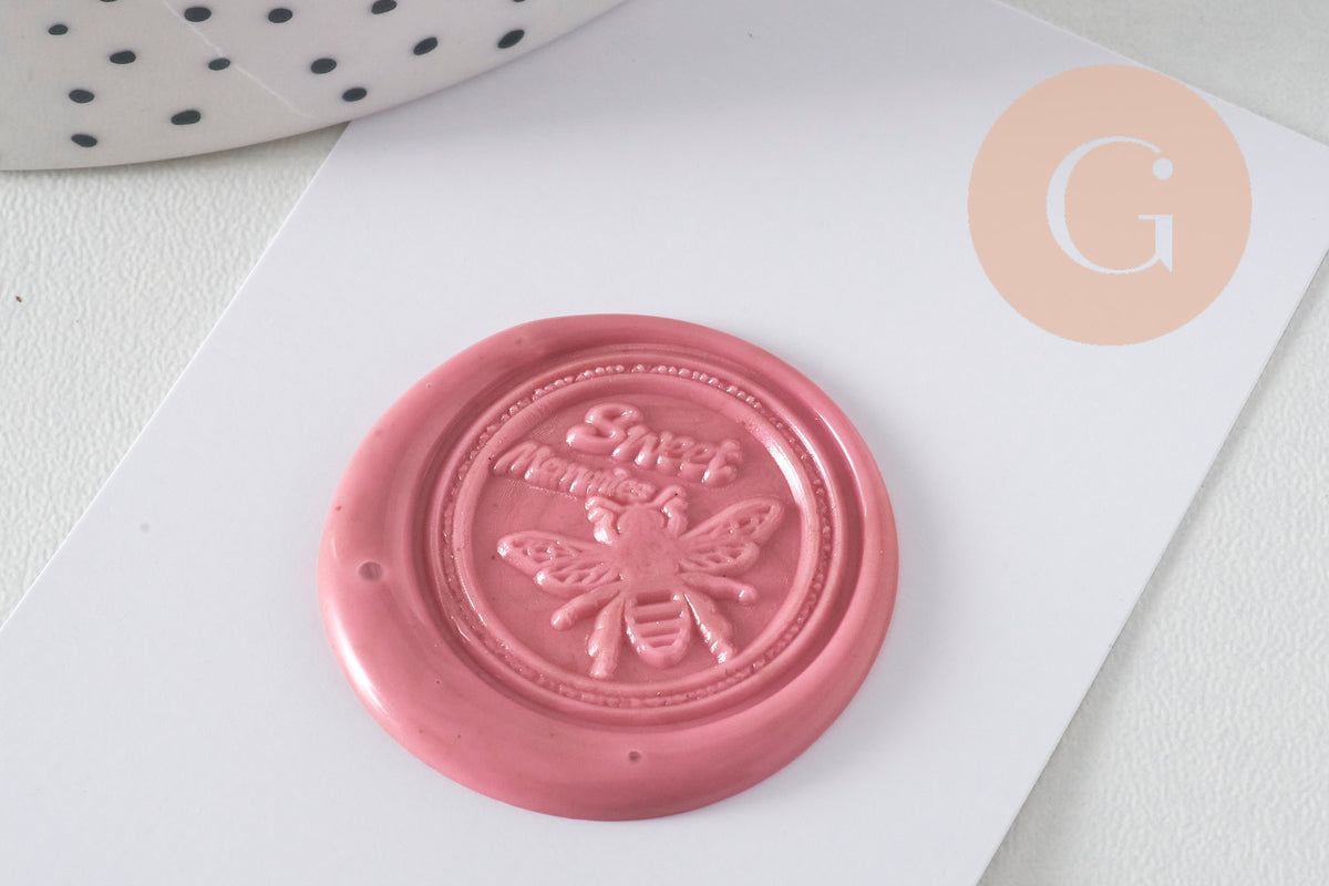 Sceau en metal Abeille cire à cacheter, une fourniture pour création de sceau personnalisé invitation de mariage DIY,x1,G3997