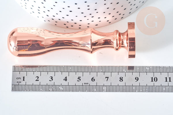 Sceau en metal Vague laiton or rose cire à cacheter,personnalisation invitations DIY,25mm x1 G7743