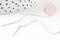 Support boucles tige sur chaine forçat avec anneau argent 925 80mm, x2 (G9065)