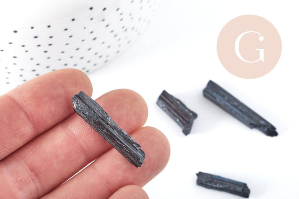 Tourmaline noire brute 20-35mm, x1 (G8285)